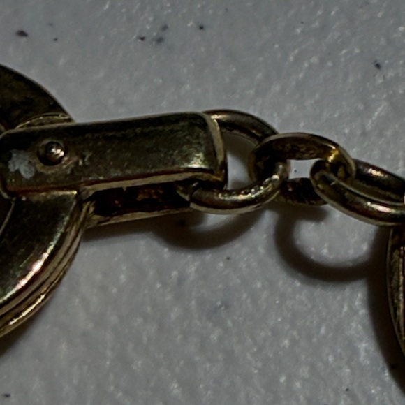 Vntg PR Ex Italy Vermeil Sterling Silver Textured Link Bracelet 8" 27.5g (2) - Picture 2 of 8